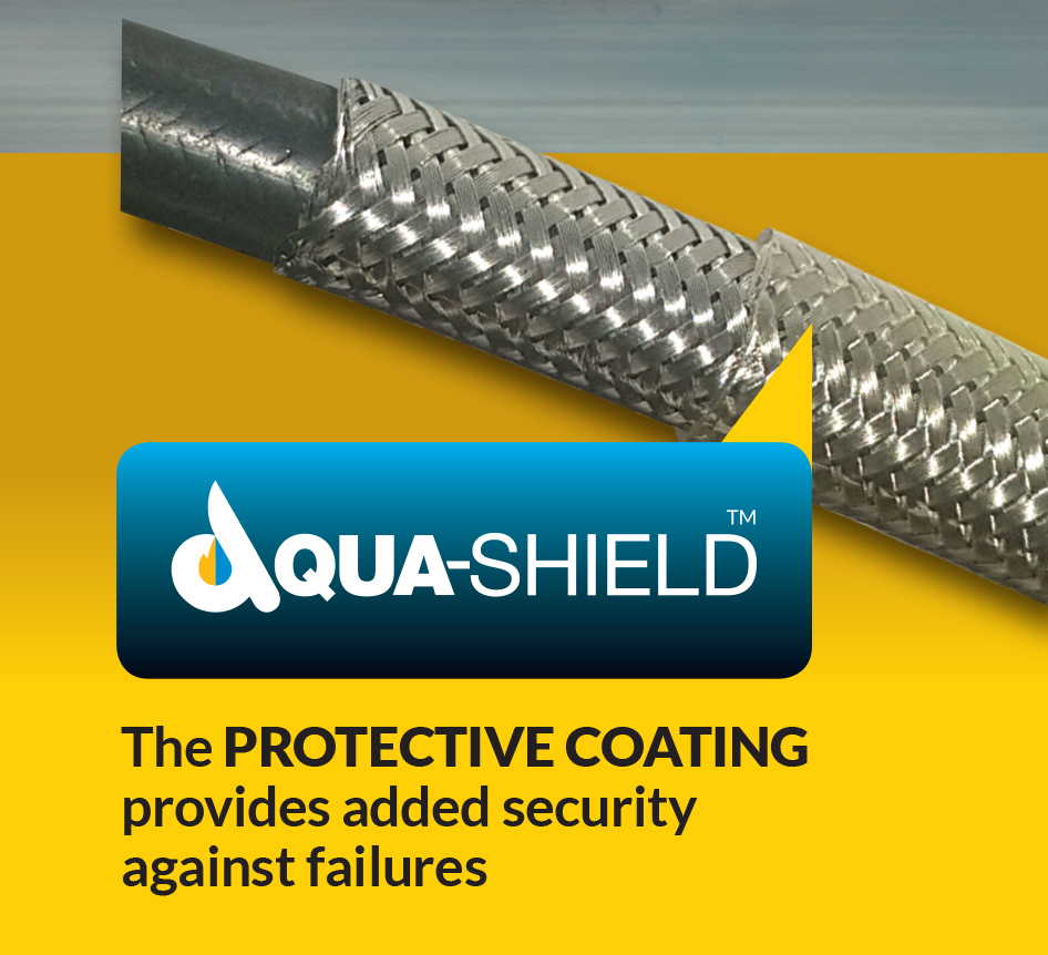 Aquashield Braided hose with protective coating