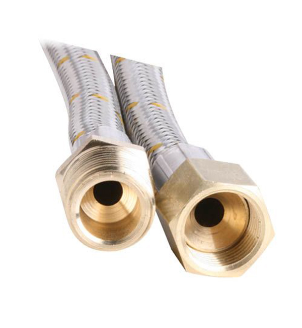 gas hose stainless steel sae female flare bsp male